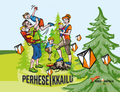 Perheseikkailu mainos sininen some p